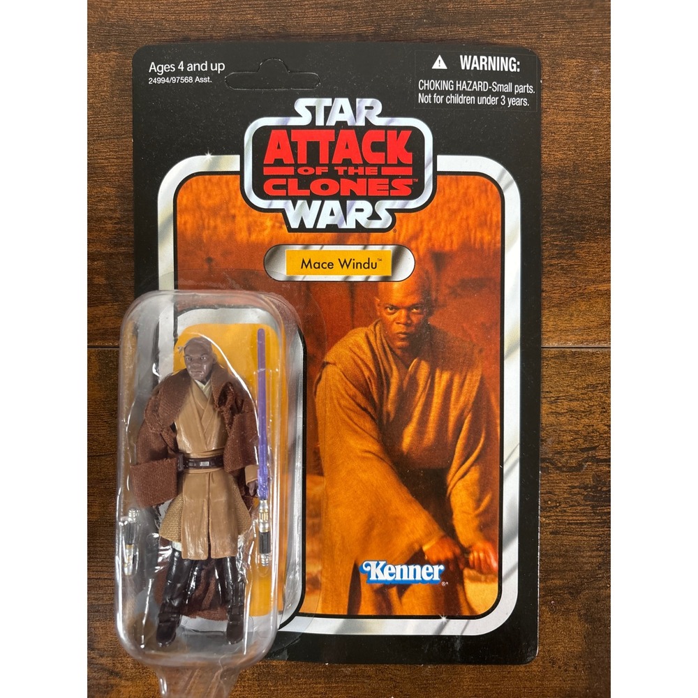 Star Wars The Vintage Collection Mace Windu VC35 Attack of the Clones Figure